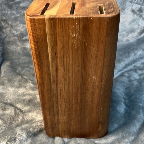 KitchenAid 5 Slot ACACIA Wood Knife Block. (No Knifes Include) - Picture 5 of 11